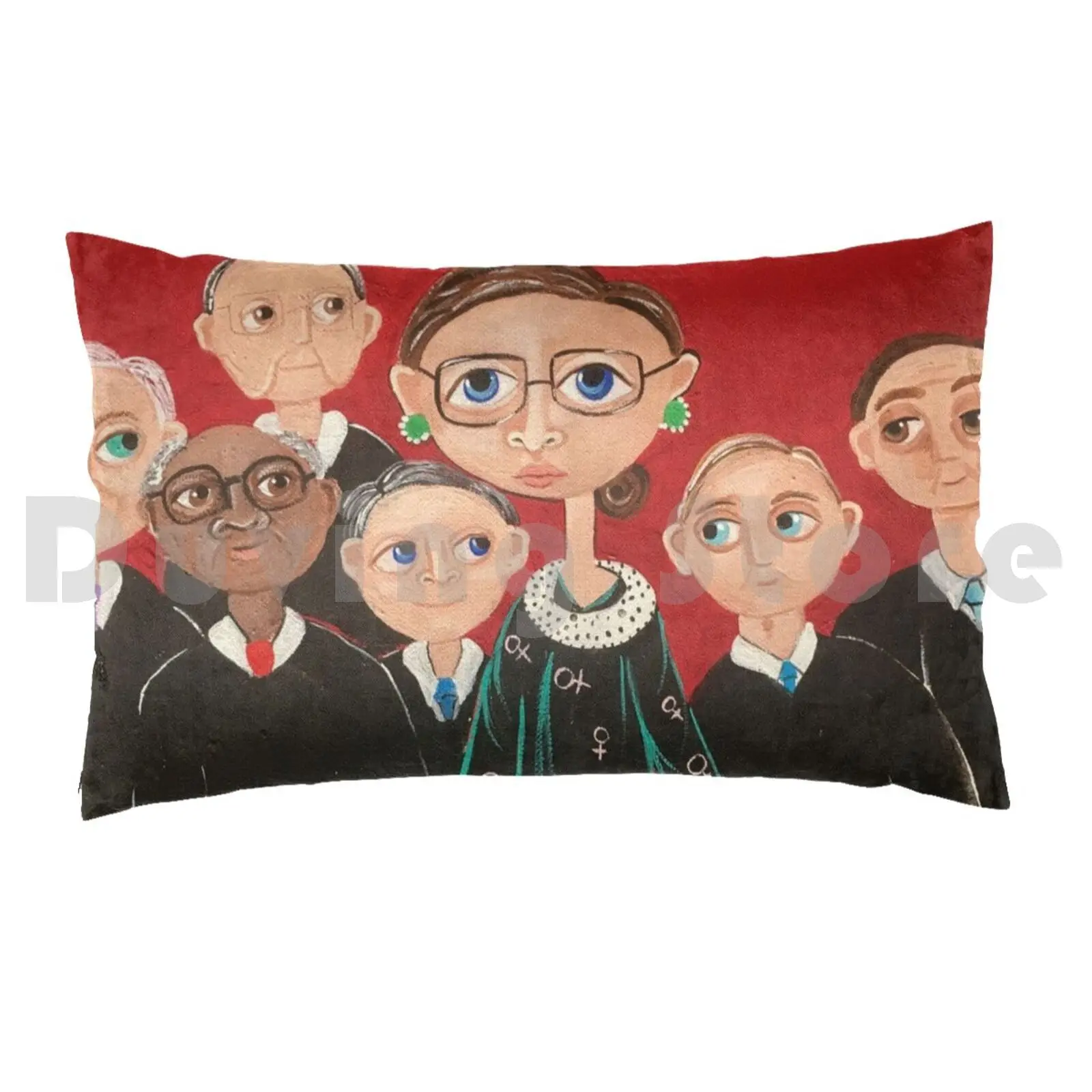 Ruth Bader Ginsburg Pillow Case DIY 50*70 Rbg Ruth Bader Ginsburg Court Justice Law Fair Girl Power Icon