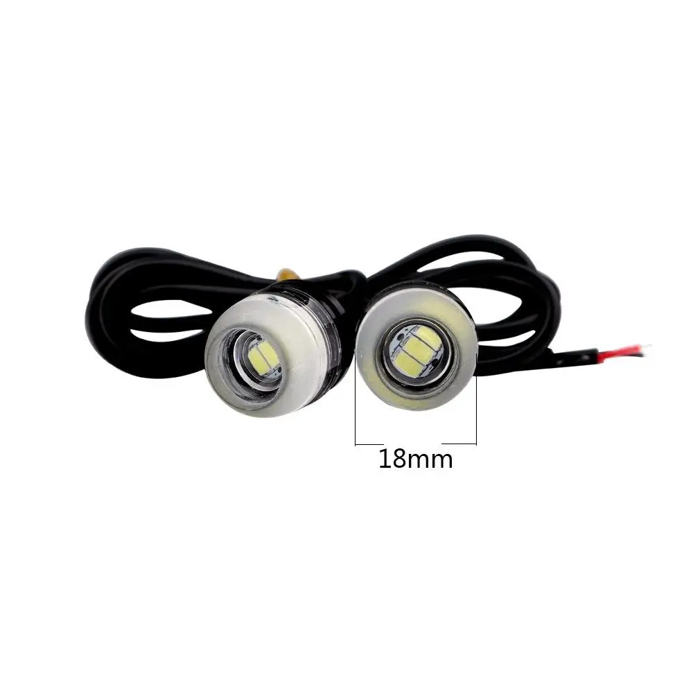 18mm DRL Concave Eagle Eye Light Chips 5630 LED Bulb Daytime Running Light For Car Motorcycle Lamp Red White Amber Ice Blue 12V