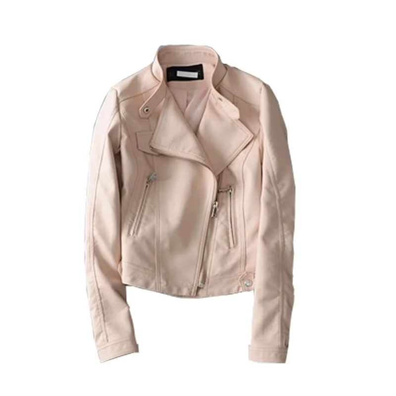 Manteau en cuir Pu femme, veste de motard, printemps-automne 2020, BZW412 Pph590