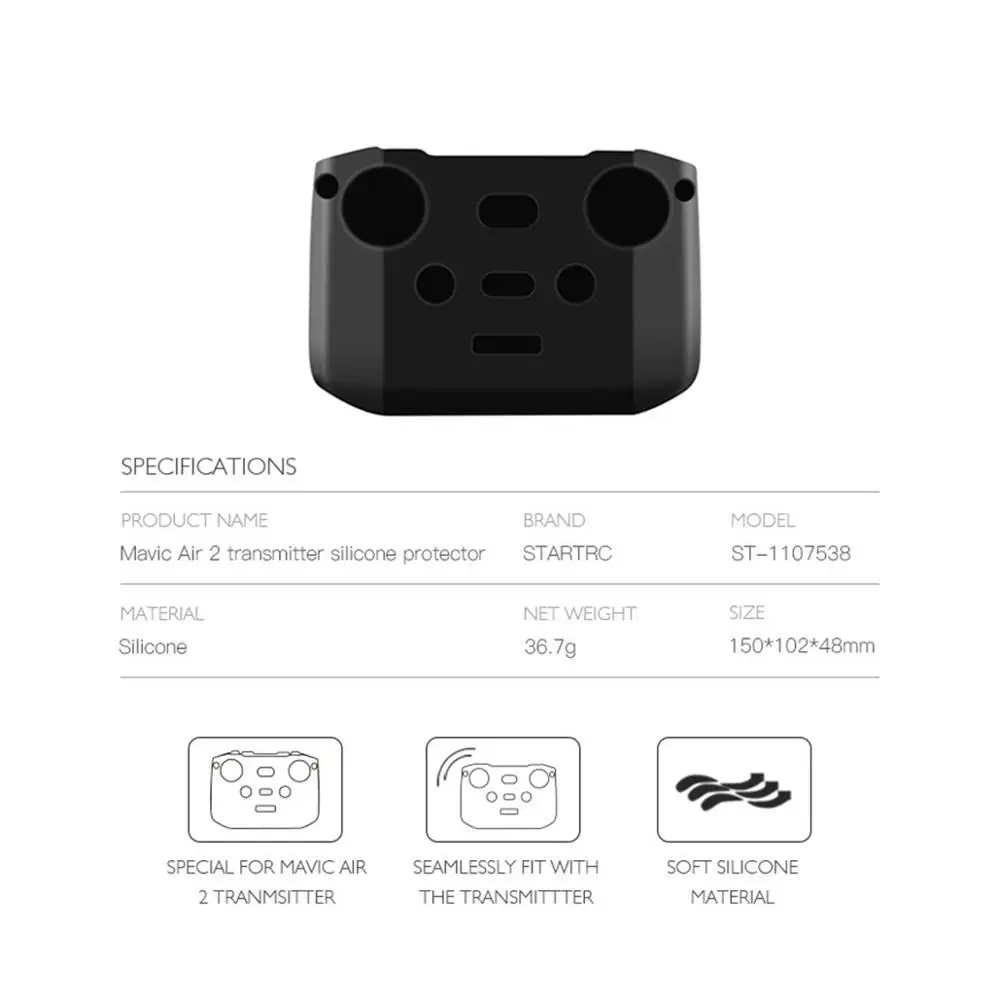 Mavic Air 2s Fernbedienung Schutzhülle Staub-proof Silikon Haut Scratch-proof Hülse für DJI Luft 2 Control Zubehör