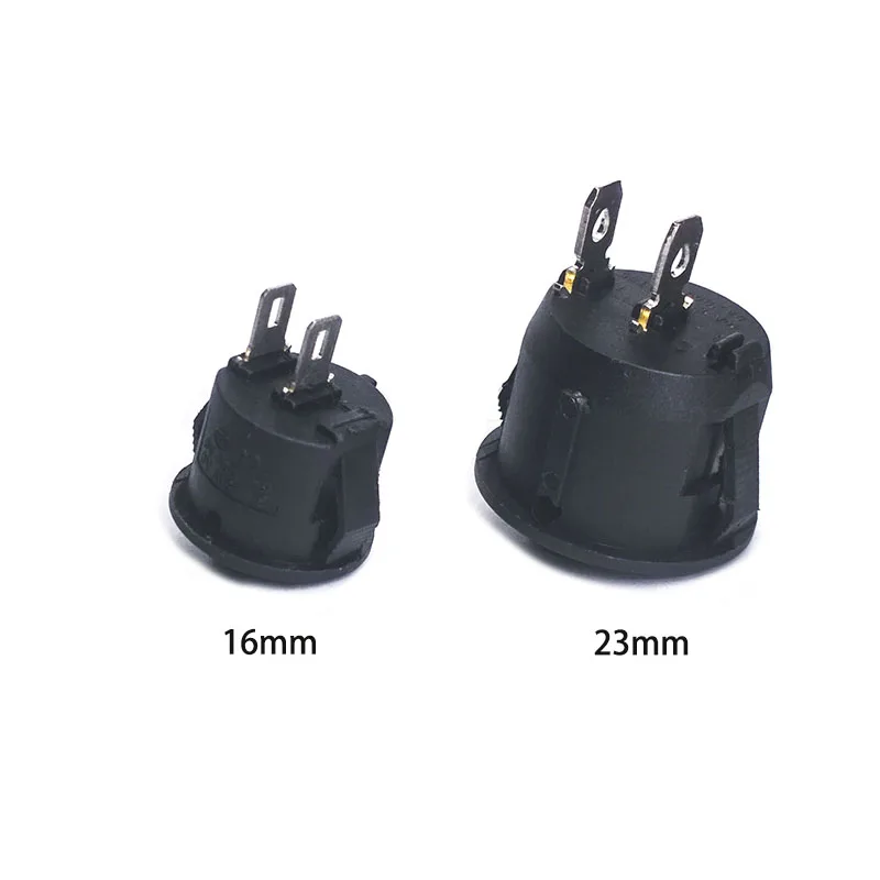 10 pcs/lot KCD1-105 16mm/23mm 2 Pin 250V 3A Boat Switch Snap-in SPST ON OFF Rocker switch Position