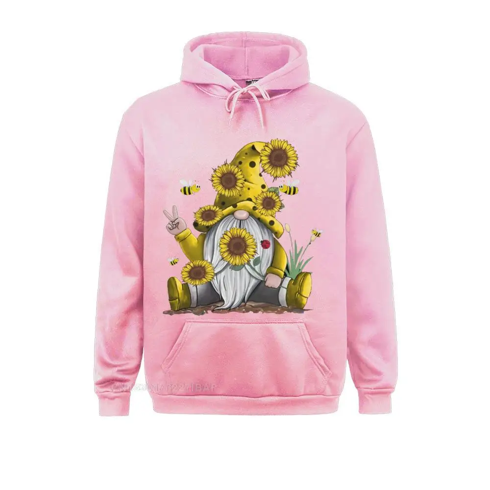 Sunflower Gnome With Bee Funny Hippie Gnome Group Adult Sweatshirts Company ostern Day Hoodies Moto Biker Sportswears