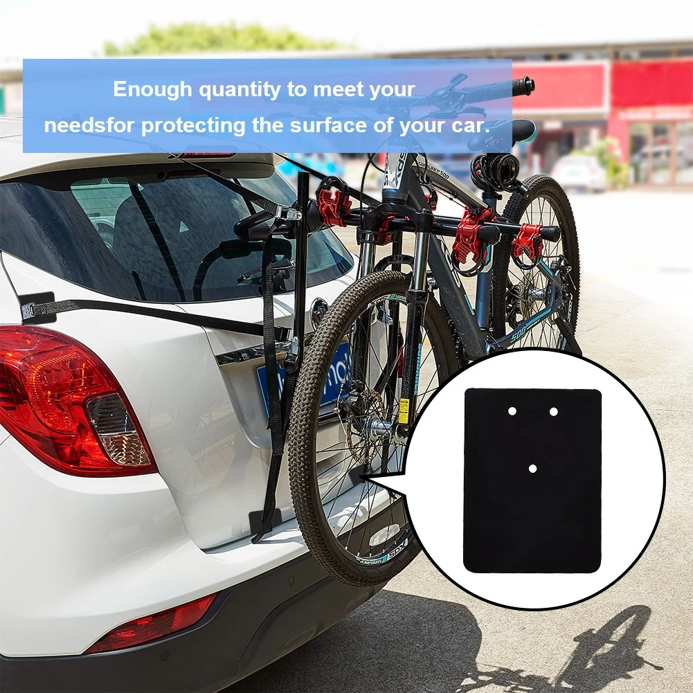 8pcs Car Paint Scratch Protectors Stickers for Trunk Bike Rack, Bike Rack Protection Pads Bike Car Anti-Scratch Accessory