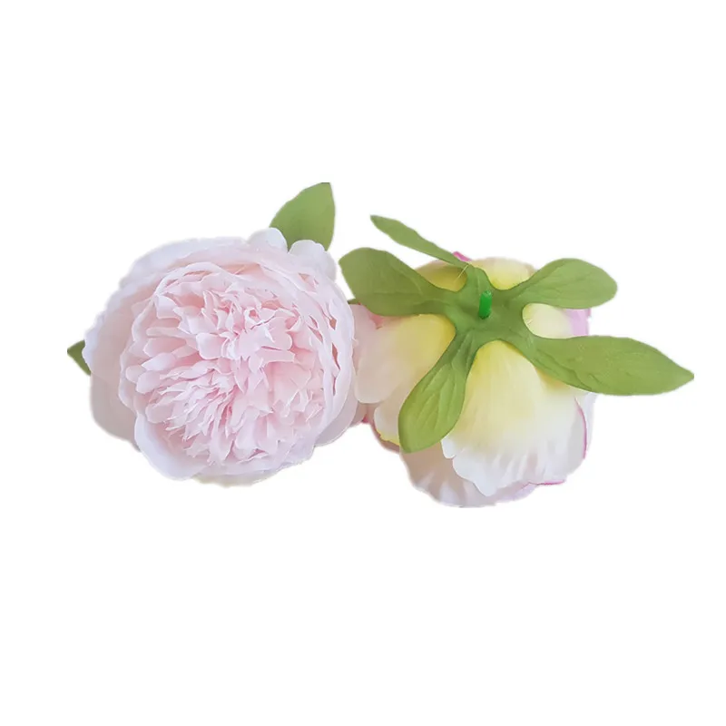 2pcs 10cm 8 colors  Silk Artificial Peony Flower Head  DIY Wedding Bouquet Wall Arch Decoration DIY Garland Craft Flower