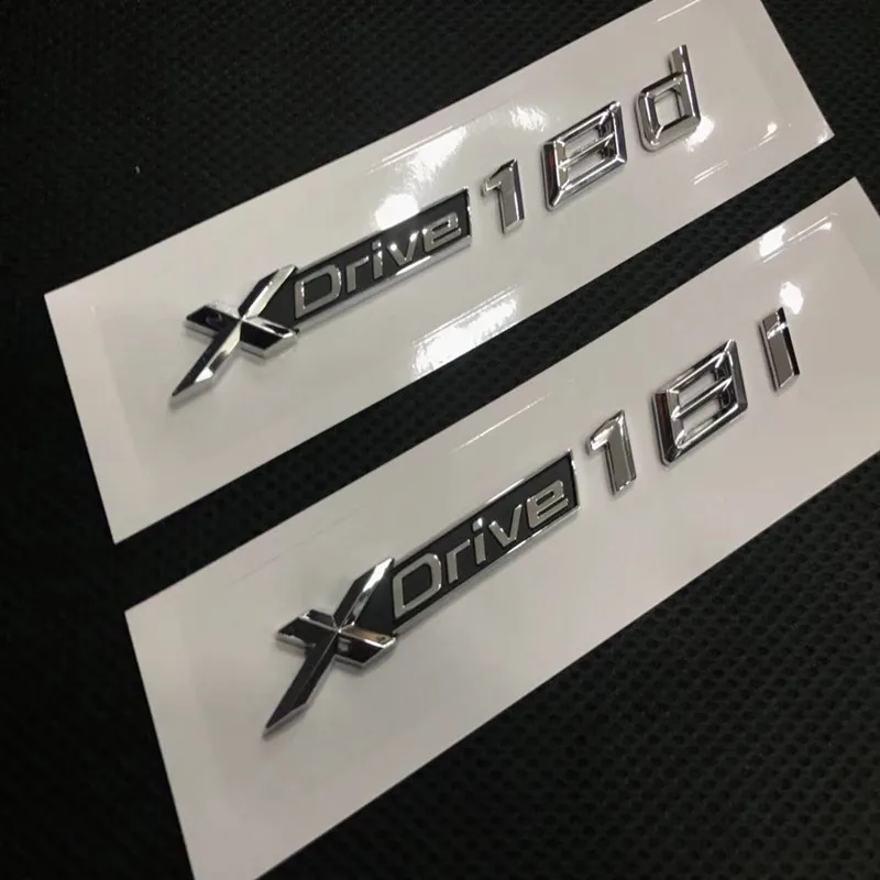 1X ABS Chrome Car XDrive Emblem Trim Sticker X Drive 18d 18i for BMW X1 X3 X5 X6 Accessories