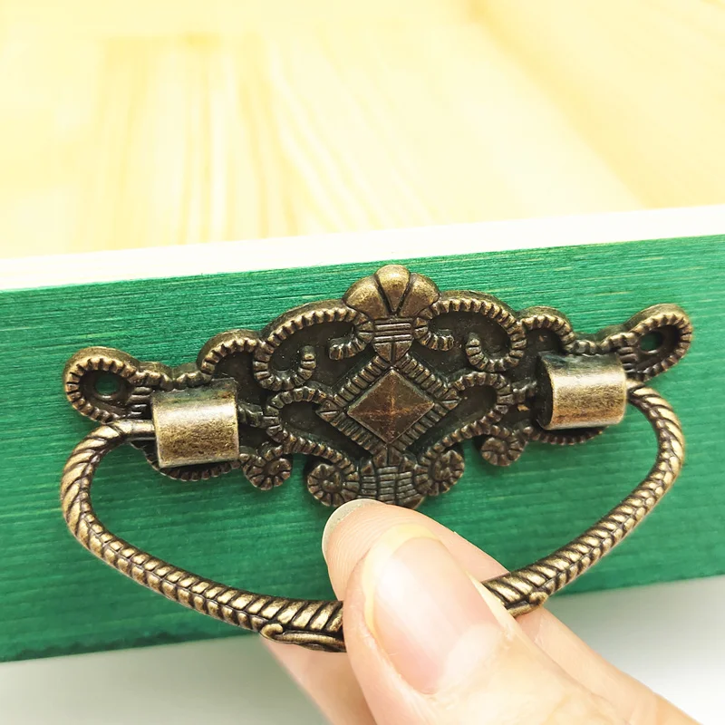 Retro Bronze Tone Cabinet Knobs Drawer Handles Cupboard Zinc Alloy Pulls Box Handle With Screws Furniture Hardware
