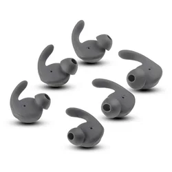 6Pcs Earbuds Cover In-Ear Tips Soft Silicone Skin Earpiece Ear Hook Buds Replacement for Huawei xSport/Honor AM61 Sports Headset