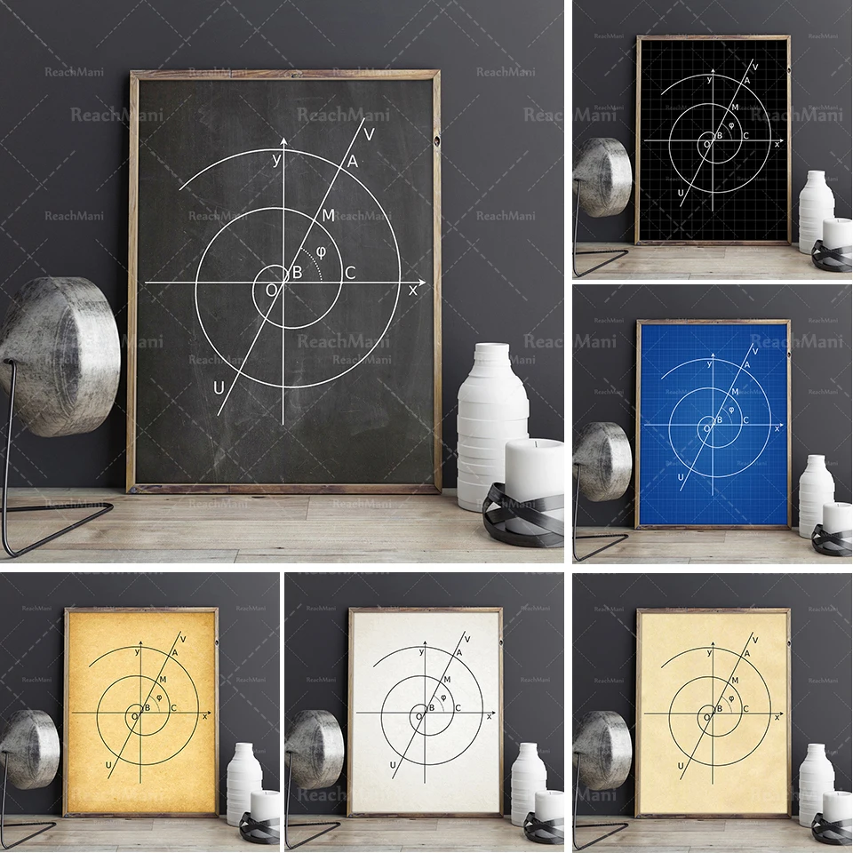 

Archimedes Spiral-Archimedes Printing-Mathematics Poster-Mathematics Printing-Mathematics Decoration-Math Geek's Gift of Mathema