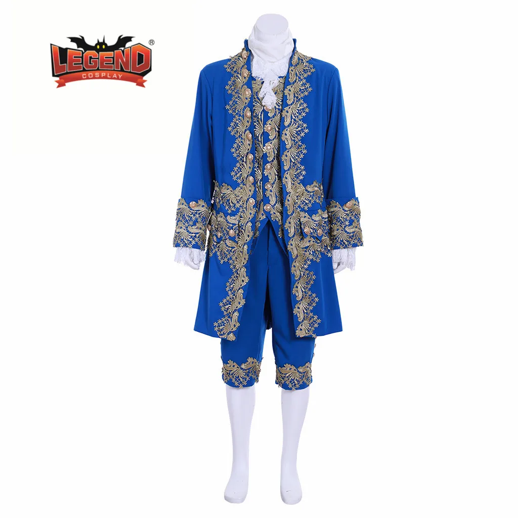 

18th century court suit men's rococo blue court suit colonial Victorian Elegant men's blue outfit men's historical outfit