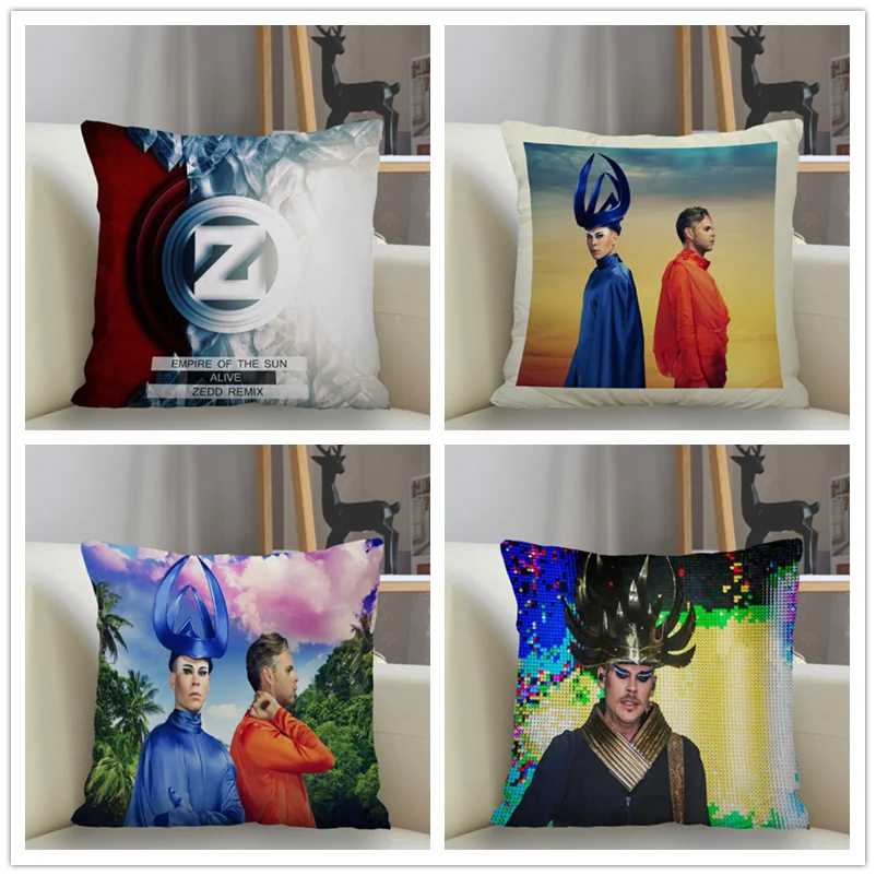 Musife Custom Empire of the Sun Pillowcase Home Decoration 45*45cm Zipper Square Pillowcase Throw Pillow Cover Drop Shipping