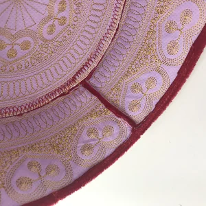 Prayer Hat Muslim Cotton Red Embroidery Indian Turban Hat to Man Arabia Saudi Clothing Kufi Her Husband Cachecol Islam Jewish 12 Main Sales Hall Jewish - №12