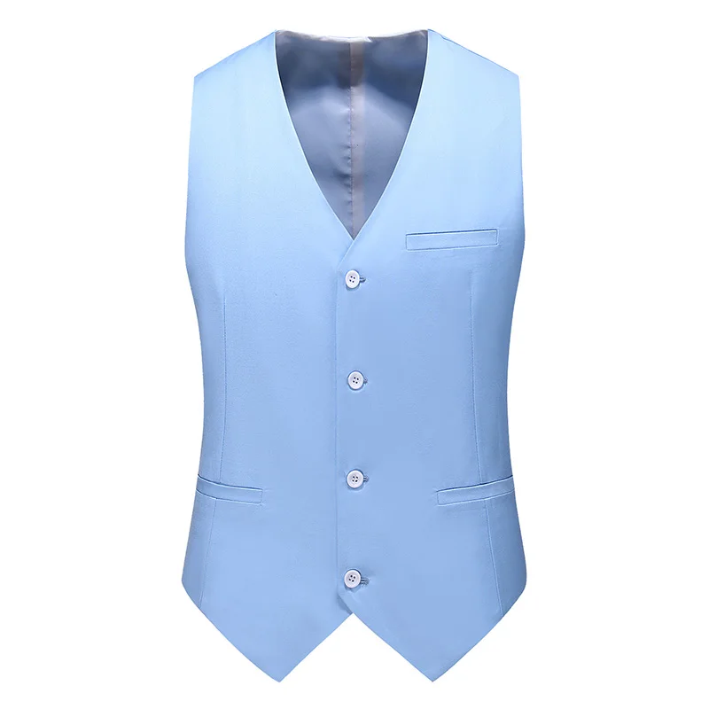 Royal Blue Vest Waistcoat Men 2022 Brand New Slim Fit V Neck Dress Vests Mens Formal Business Wedding Tuxedo Chaleco Hombre 6xl