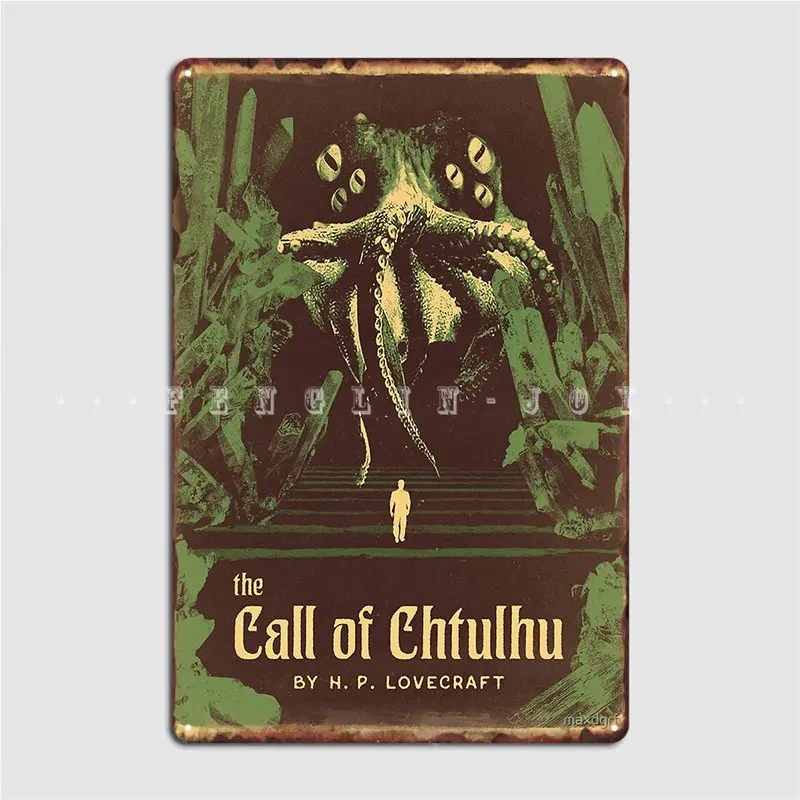 Lovecraft Series: The Call Of Chtulhu Poster Metal Plaque Club Bar Cave Decoration Plaques Tin Sign Posters