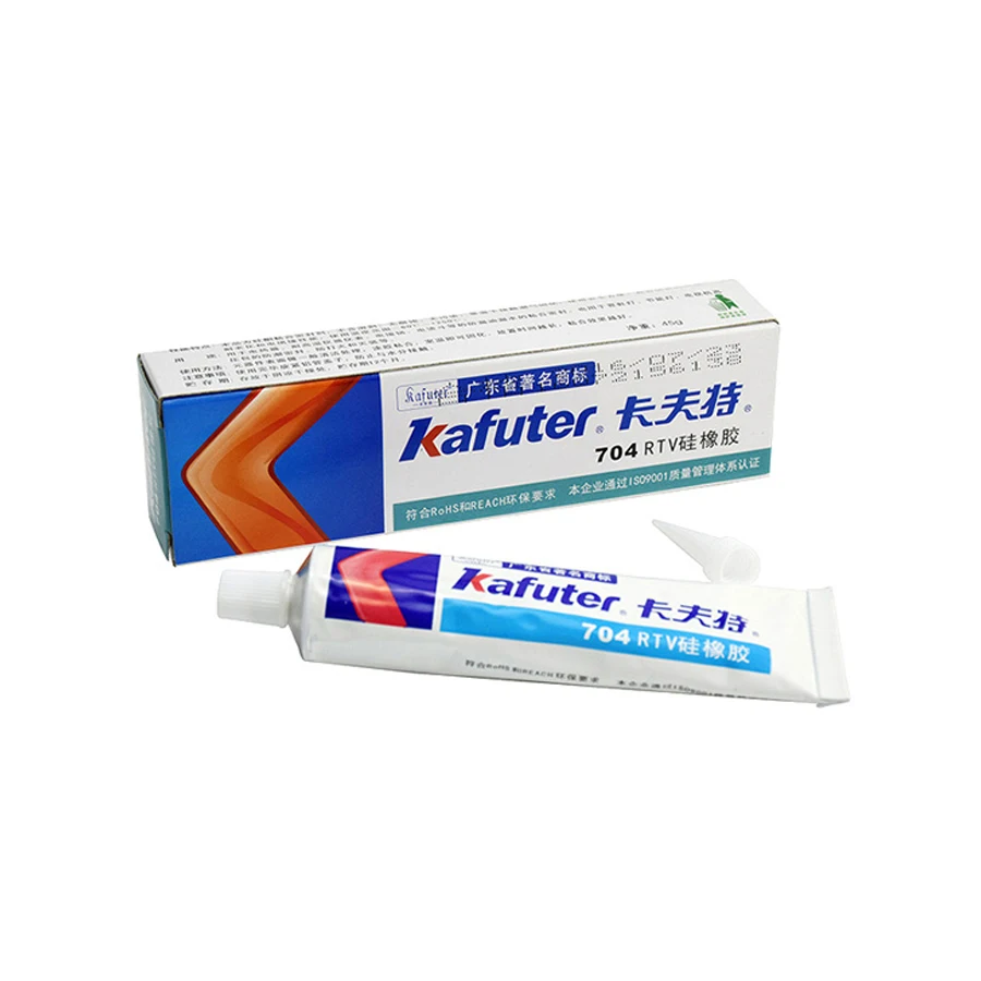 Kafuter 45g Silicone adesivo industriale K-704 705 704B RTV gomma siliconica bianco Balck colla trasparente