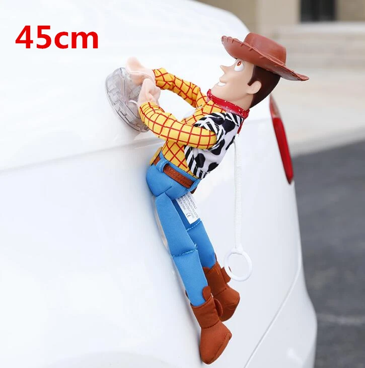 Hot Toy Story Sherif Woody Buzz Lightyear Car Dolls Plush Toys Outside Hang Toy Cute Auto Accessories Car Decoration 25/35/45CM