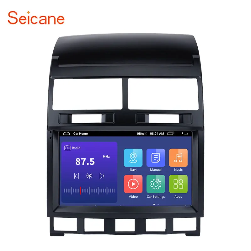 Seicance 4G+64G Android 10.0 QLED Car Radio Multimedia Player For VW Volkswagen Touareg 2002-2010 GPS Navigation no 2din Carplay