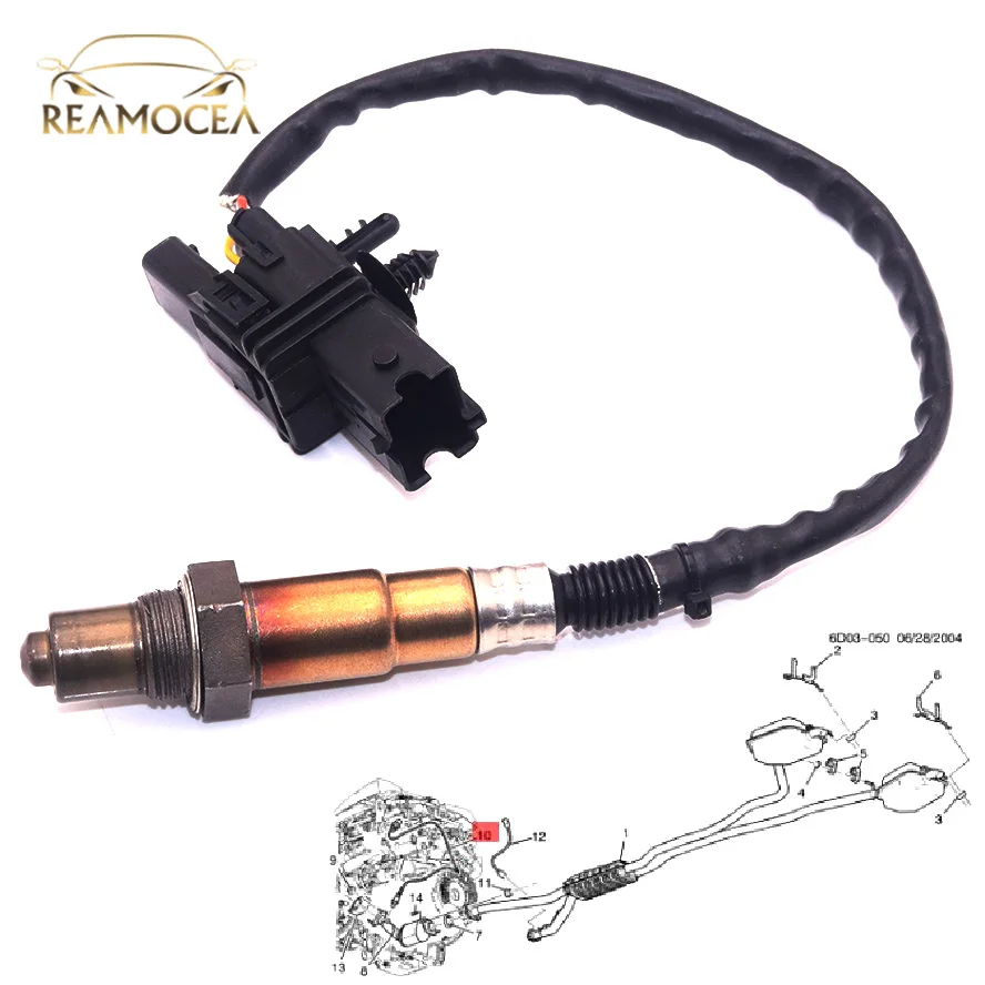 

Reamocea Oxygen O2 Sensor 0258007206 30-2001 170408 Fit for LUS4.2 Cadillac CTS 2.8 Saloon Nissan350 Z Infiniti FX 35 M45 M35