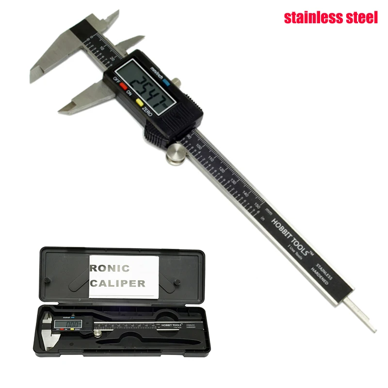 New Green color digital caliper 0-150mm 6inch electronic vernier caliper stainless steel digital Schieber caliper guage