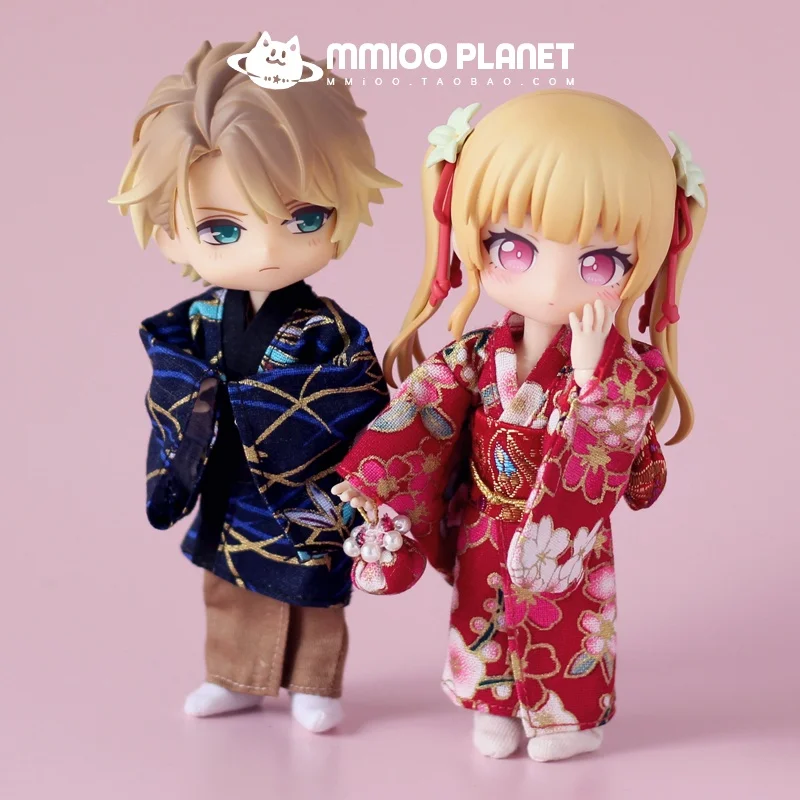 Ob11 Doll Clothes Ob11 Kimono Yukata Set for 1/12bjd Clothes, Obitsu 11, GSC Clay, Molly Doll Clothing Accessories