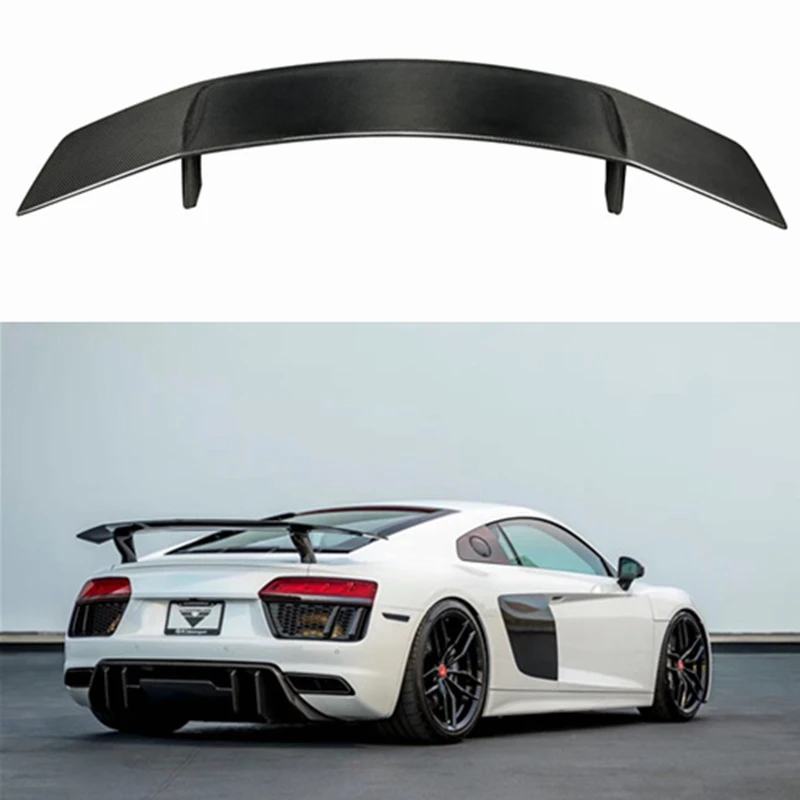 

Настоящие спойлеры из углеродного волокна на заднее крыло автомобиля для Audi R8 V10 Coupe 2016 2017 2018 2019
