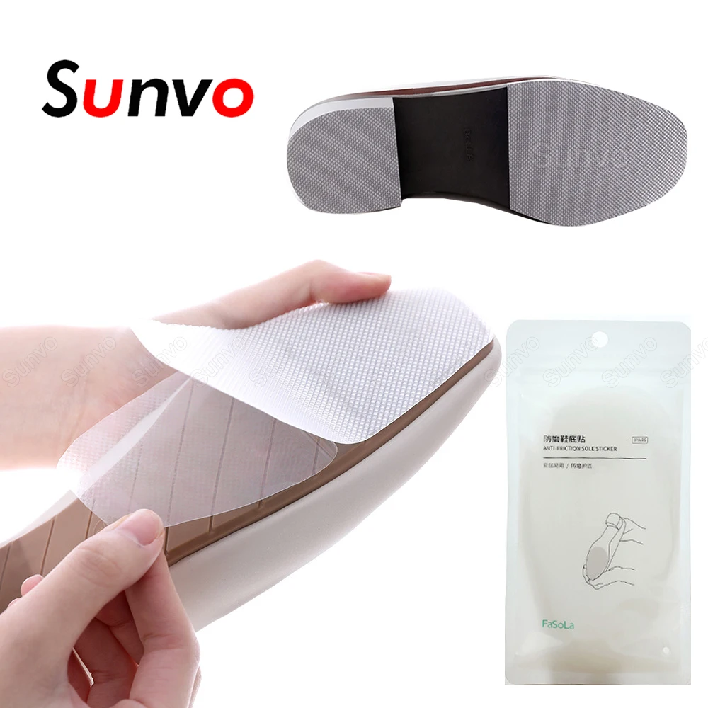 Sunvo Shoe Sole Protector for Women High Heel Leather Shoes Outsole Repair Soles Replacement Anti-slip Self-Adhesive Stickers