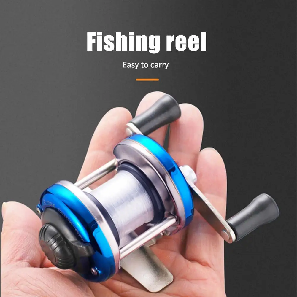 New Mini Winter Ice Fishing Reel Metal Baitcasting Reels Double Rocker Bait Casting Reel Smooth Handle High Braking Strength