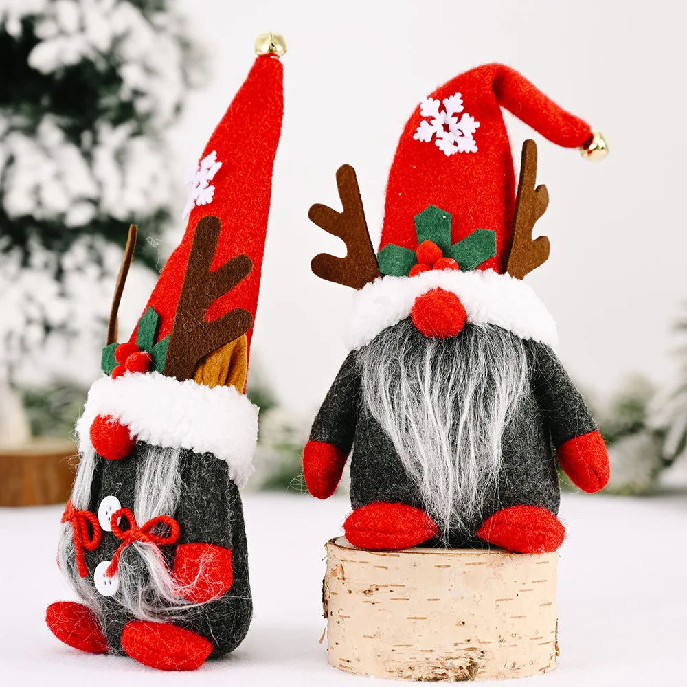 

Faceless Gnome Plush Doll Faceless Santa Merry Christmas Decoration Rudolph Pendant Nordic Land God Doll Gift Xmas Home Ornamet