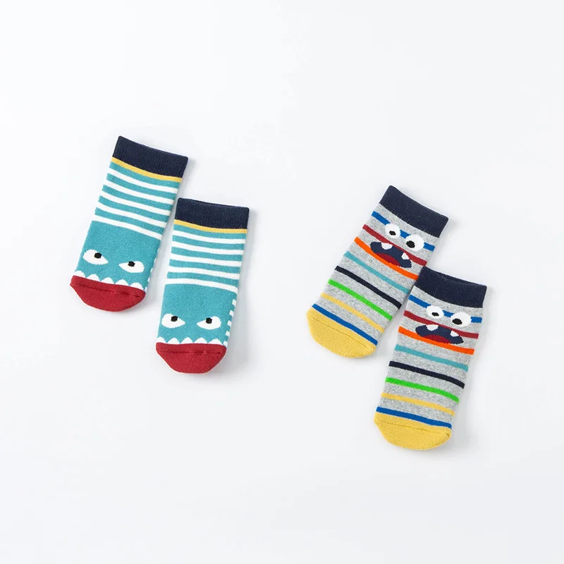 DBW19466 dave bella winter fashion baby boys cartoon striped socks causual children kids boy socks