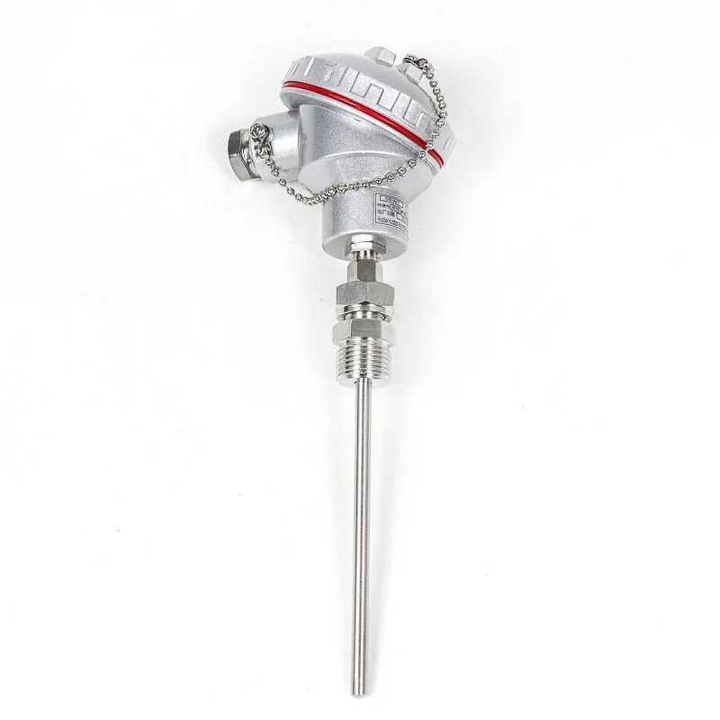 Pt100 temperature sensor, platinum thermocouple explosion-proof transmitter 4-20mA high temperature resistant and waterproof pr