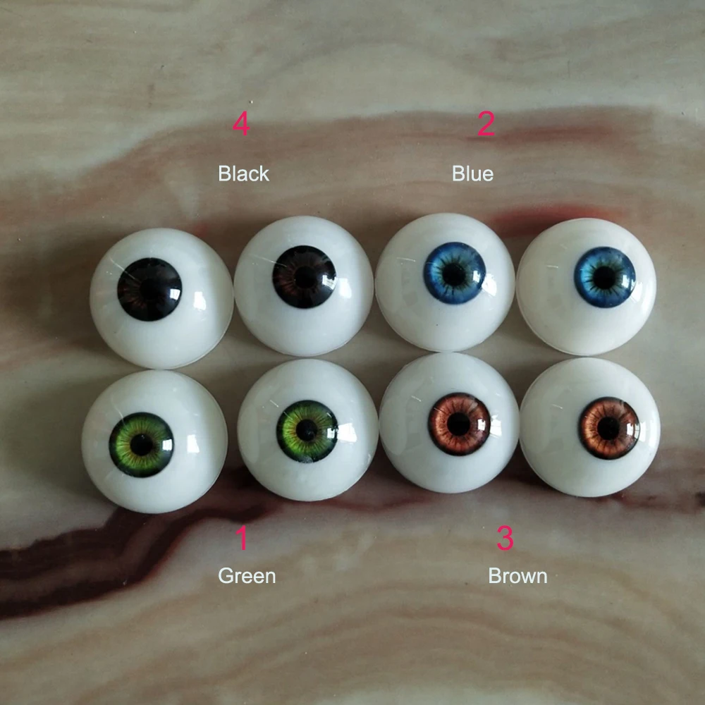 Plastic eye for silicone doll eyes black blue green brownRed silver grey purple yellow amber eyeball for TPE sex doll