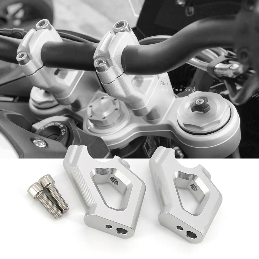 

For tiger 900 GT PRO LOW RALLY pro For Tiger900 For Tiger850 850 Motorcycle Handlebar Riser Clamp Drag Handle bar Extend Adapter