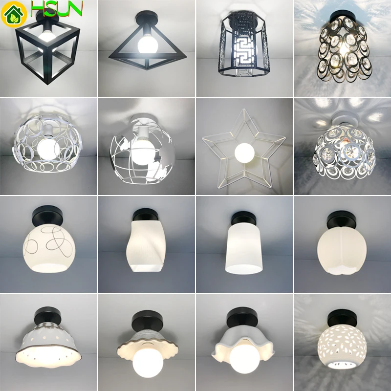 

Shade E27 Iron 5W Lamp Iron Ceiling Pendant Light Covers and Shades Triangle Metal Ceiling Lampshades(Not includ bulb)