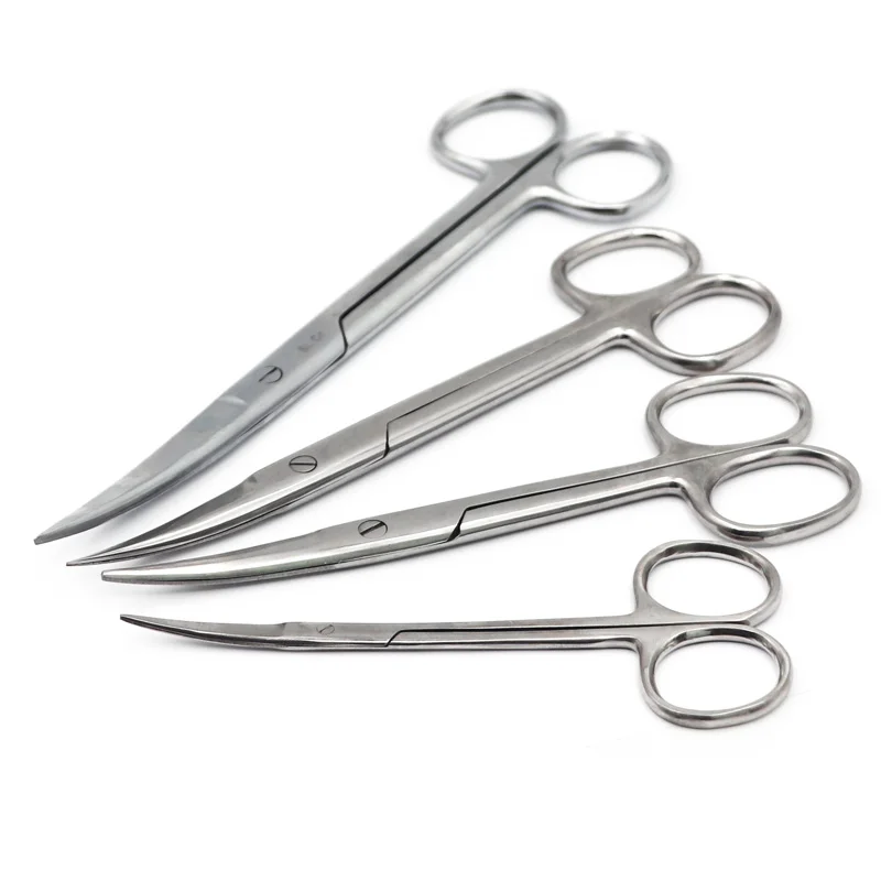 Dental Surgical Scissors Stainless Steel Oral Surgery Tools Straight/Elbow Dental Surgery Equipment Different Sizes