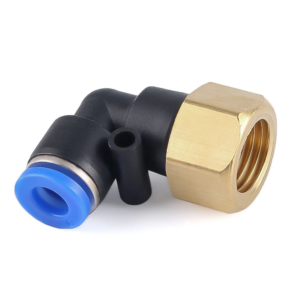 PLF pneumatic quick connector L-type female thread 1/8 3/8 1/2 1/4 BSP trachea hose connector 4 6 8 10 12mm