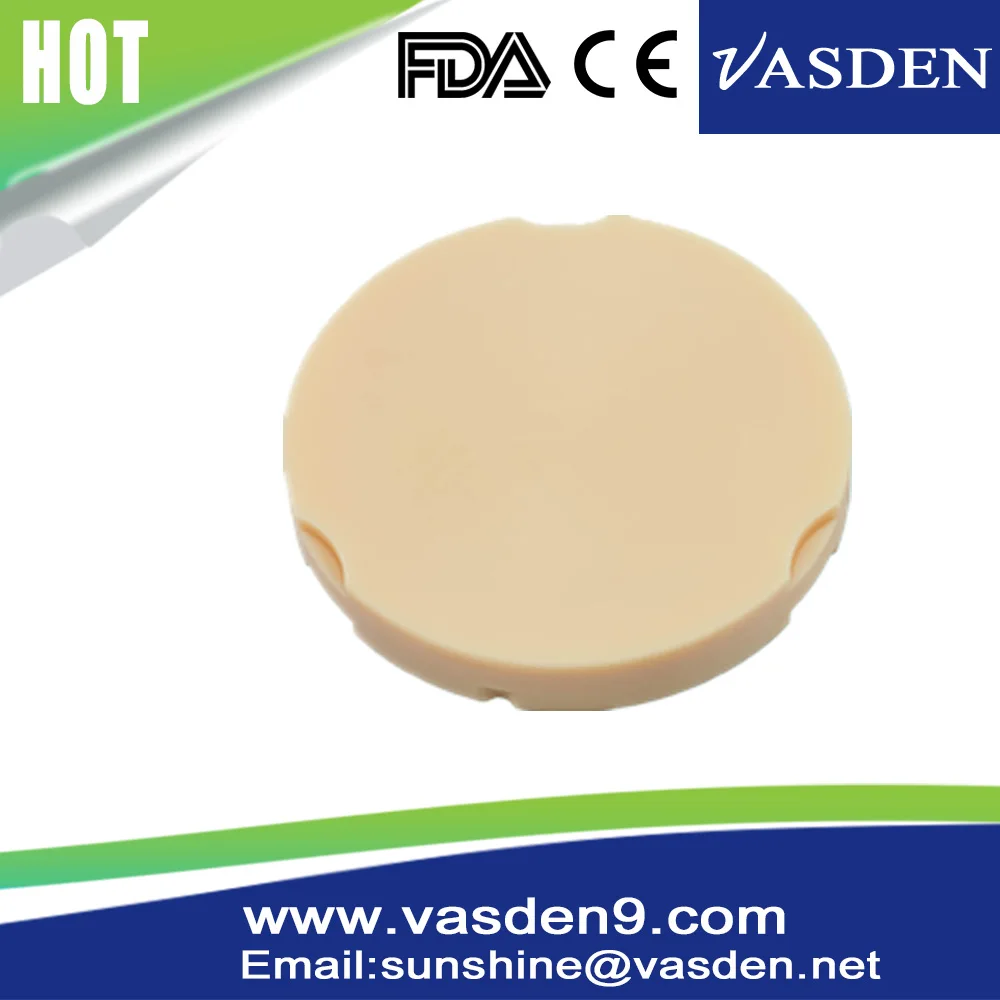 A2 A3 Clear Color Acetal PMMA Blocks 95mm Zirkonzahn Dental Lab Flexible PMMA Blank for CAD CAM system Acetal flexible pmma disc