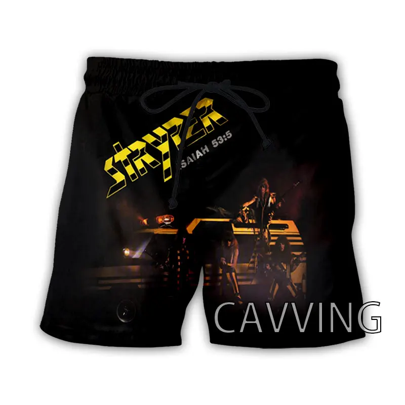 

CAVVING 3D Printed Stryper Rock Beach Shorts Streetwear Quick Dry Shorts Sweat Shorts for Women/men T01