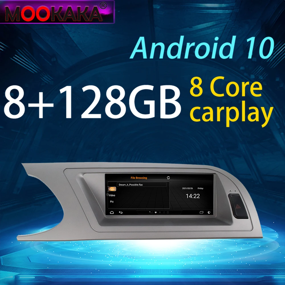 

For AUDI A4 2009-2016 Car Player GPS Navigation 128GB Android Auto Radio Stereo Head Unit Audio Recorder