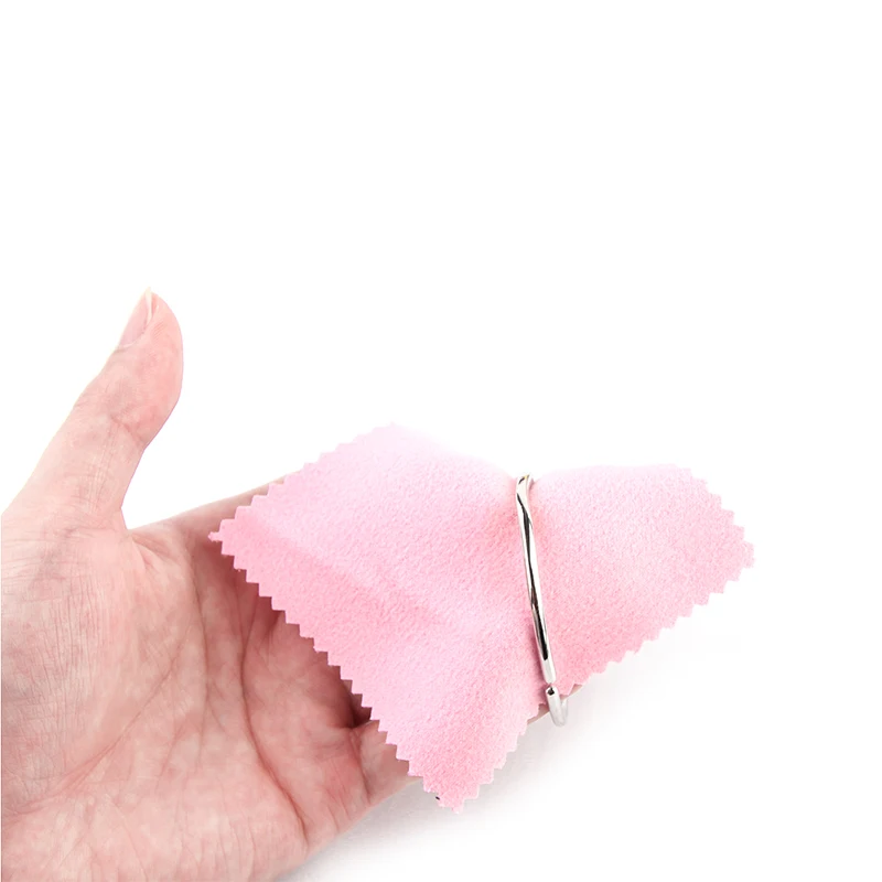 50Pcs/Lots Jewelry Cleaning Cloth 10*10cm Colorful Polishing Wipe Cloth Jewlery Making Supplies Jewelry Preservation Tool