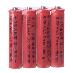 4Pcs No Power 10440 LR03 AAA Dummy Fake Battery Placeholder Cylinder Conductor