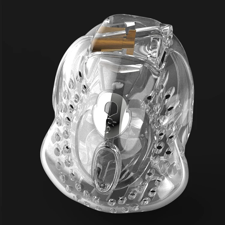 Latest ARMOR 01 Male Fully Restraint Bowl Chastity Device Cock Cage With 4 Penis Ring Bondage Lock Adult BDSM Sex Toy 3 Color