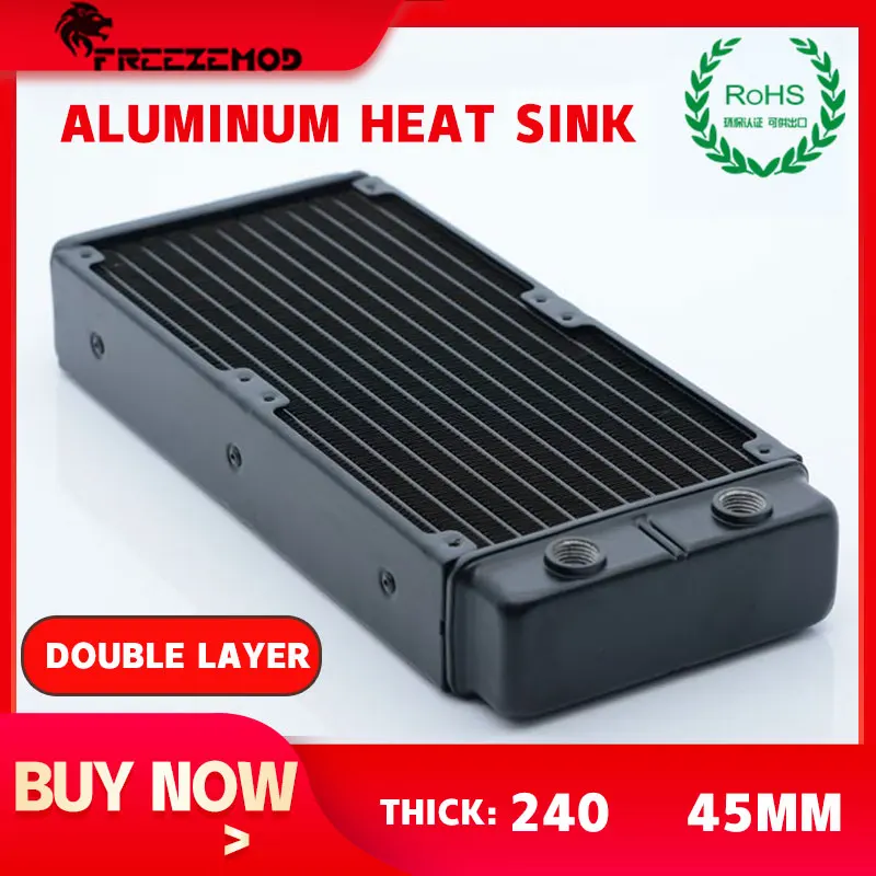 

FREEZEMOD Computer Water Cooling Heat Sink 45mm Thick Row Independent Two-Layer ROHS Certification SR-240SL Radiator