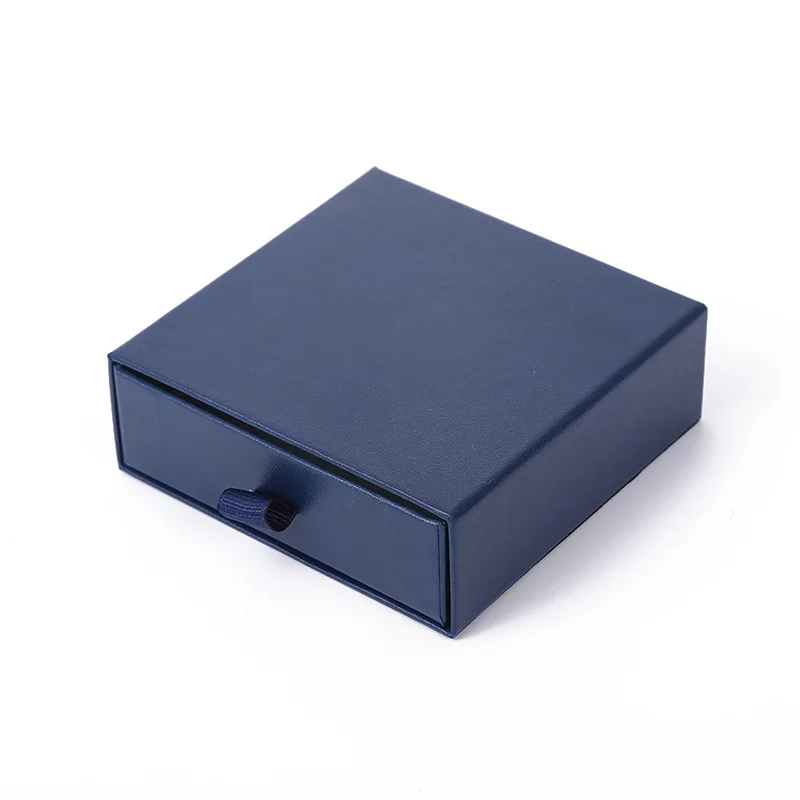 12 pcs Paper Drawer Gift Box with Black Sponge Jewelry Packaging Cardboard Ring Bracelet Earring Display Necklace Boxes