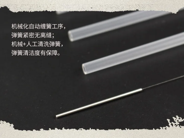 100pcs shanchuan disposable acupuncture needles with tube 0.18/25/30/35mm*13/25/40/50mm one tube one needle