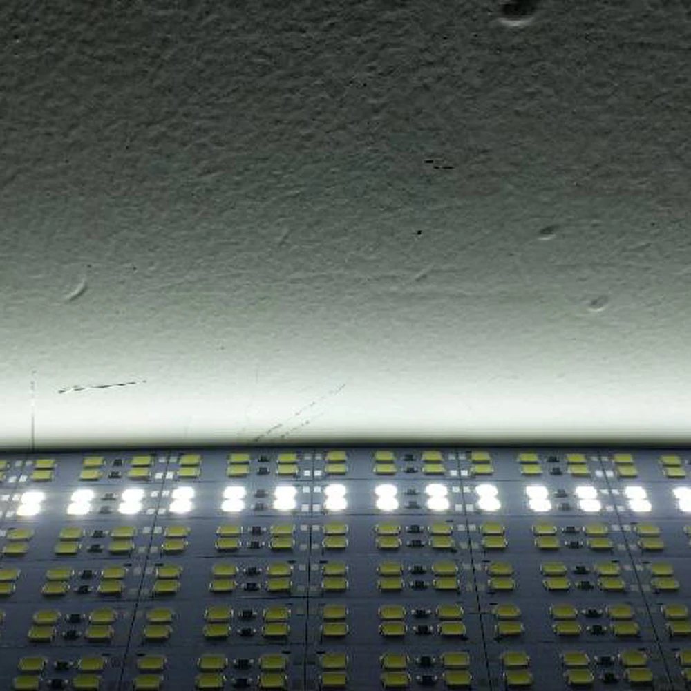 50szt 20CM 25CM 50CM DC 12V 24V LED Hard Rigid Strip Bar Light Double rząd 144leds/m SMD 5730 5630 Superbright Warm Cool White