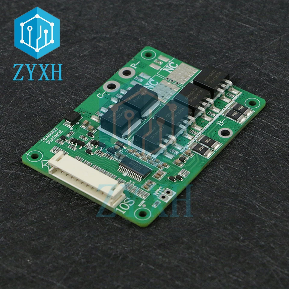 BMS 10S 35A 36V Lithium 18650 Battery Charger Board Seperate Port with Balance Equalizer Short Circuit Protection For E-bike