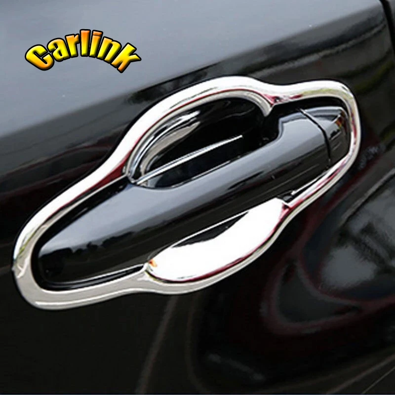 

For Hyundai NiNth sonata 2015 2016 2017 ABS Chrome car styling body door handle bowl detector sticker cover trim accessories