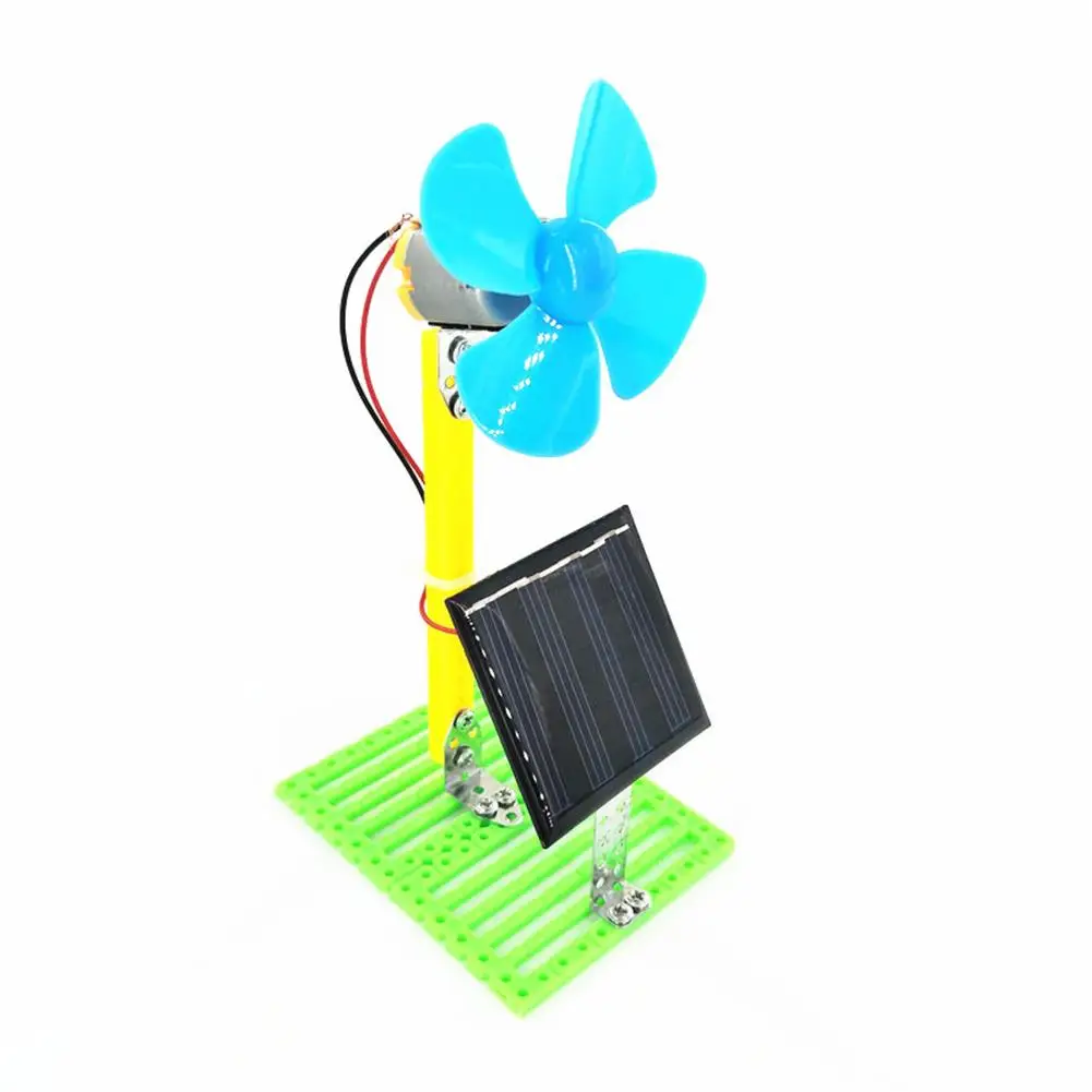 Kit de experimentos de circuito de Física de ventilador eléctrico alimentado por energía Solar, juguete educativo para niños, estudiante físico,