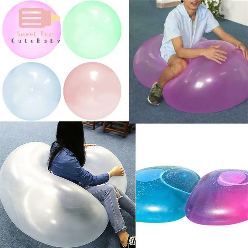 Bola de burbuja duradera para niños, burbuja transparente de bola de juguete, creativo, gran luz, gran oferta