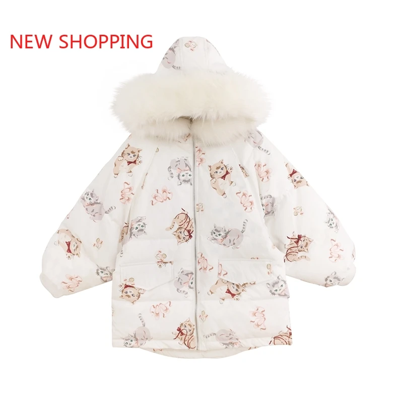 Japonês doce kawaii algodão casaco feminino inverno mais veludo espessamento para baixo jaqueta menina estudante de neve usar outerwear parkas preto