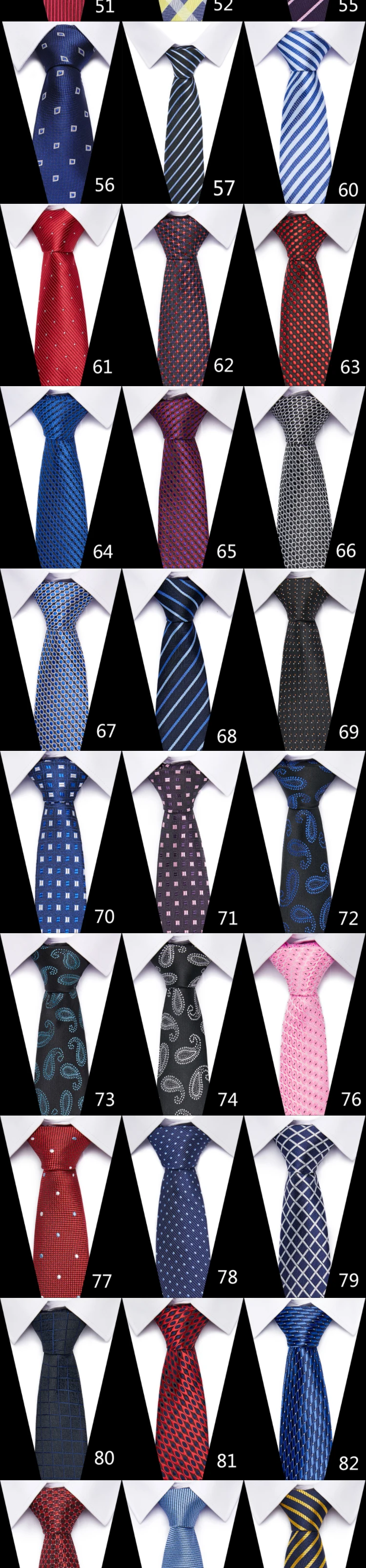 Krawatte Gravatas Mode Großhandel gewebt 8cm Krawatte Hochzeit Accessoires Blue Man Dot Fit Gruppe Party Büro – Detail 6